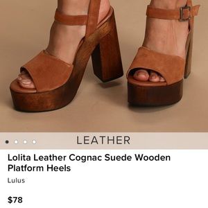 BRAND NEW leather heels